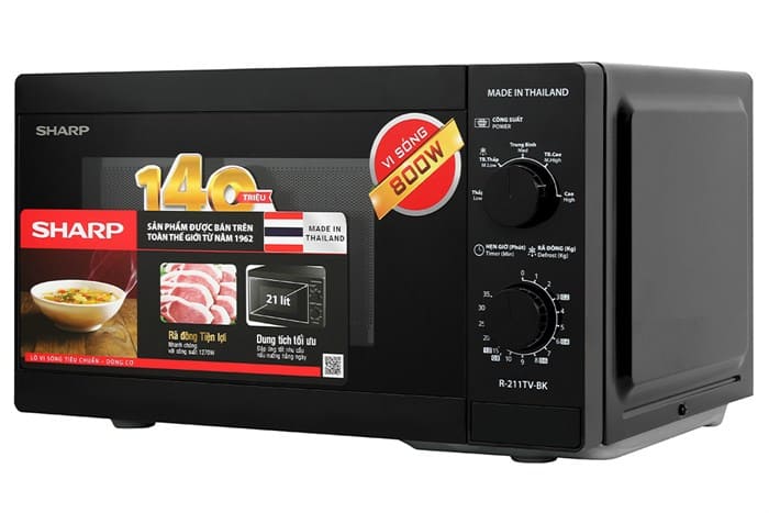 Lò vi sóng Sharp R-211TV-BK